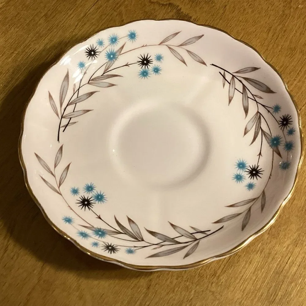 Tuscan Brand Fine English China Saucer in “Southern Star” Pattern
